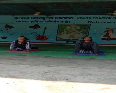Surya Namaskar by Students